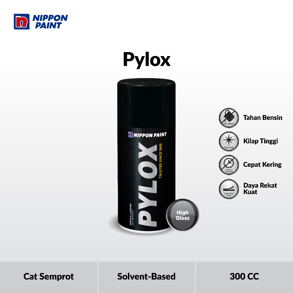 Jual Nippon Paint - PYLOX - 300CC - Ready Mix - Cat Semprot/Spray ...