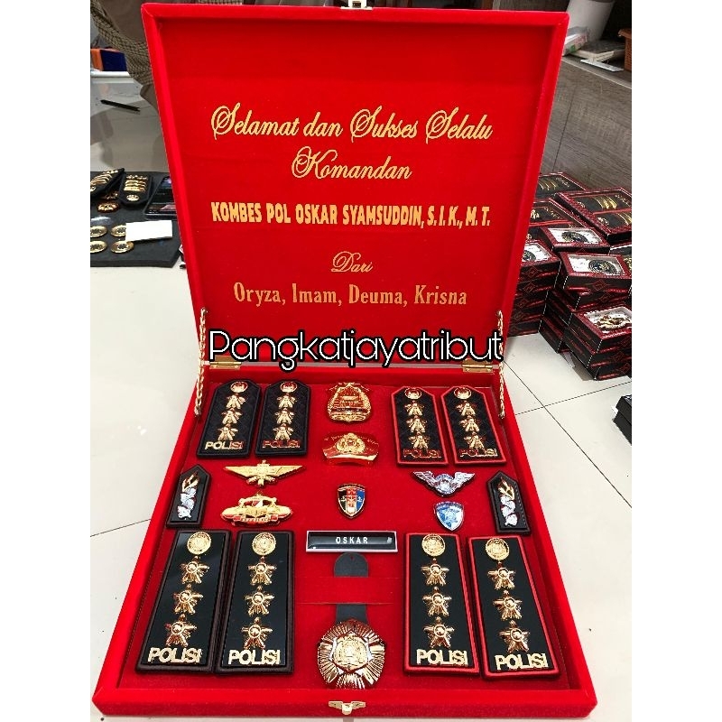 Jual PANGKAT KOMBES SET BOX LANTAS PDH PDU SET BOX CUSTOM PERLENGKAPAN ...