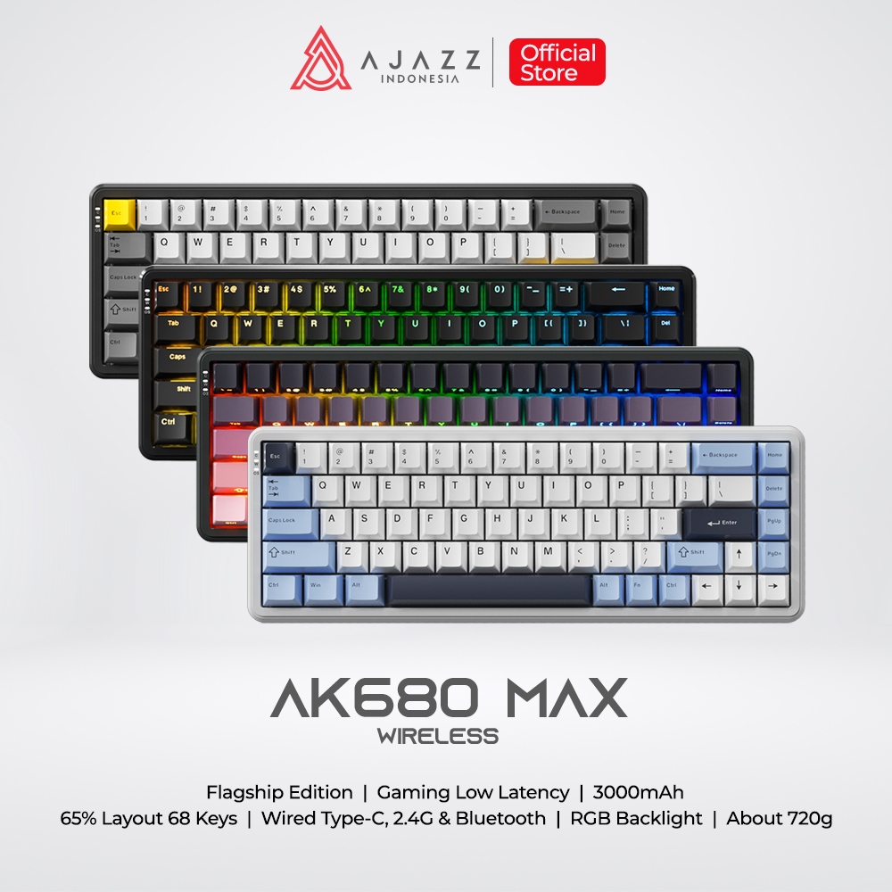 MechLands AK680 MAX Wireless Gaming Keyboard – Magnetisch, 8K Polling, RGB, 65% Layout