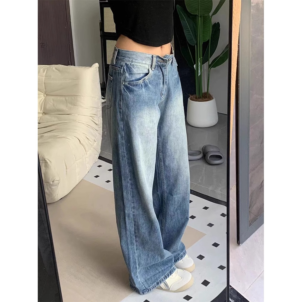 Jual COD LULU Jeans Model terbaru Celana Jeans baggy Wanita--Jeans ...