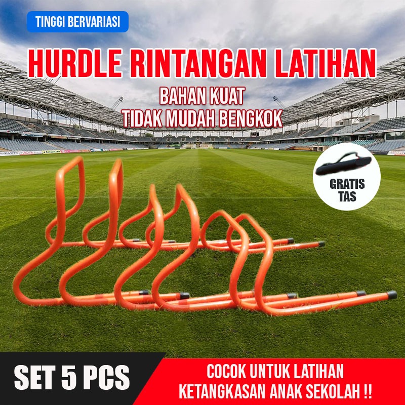Jual SET 5 PCS Hurdle Rintangan Latihan Hurdle Olahraga Bahan Kuat ...
