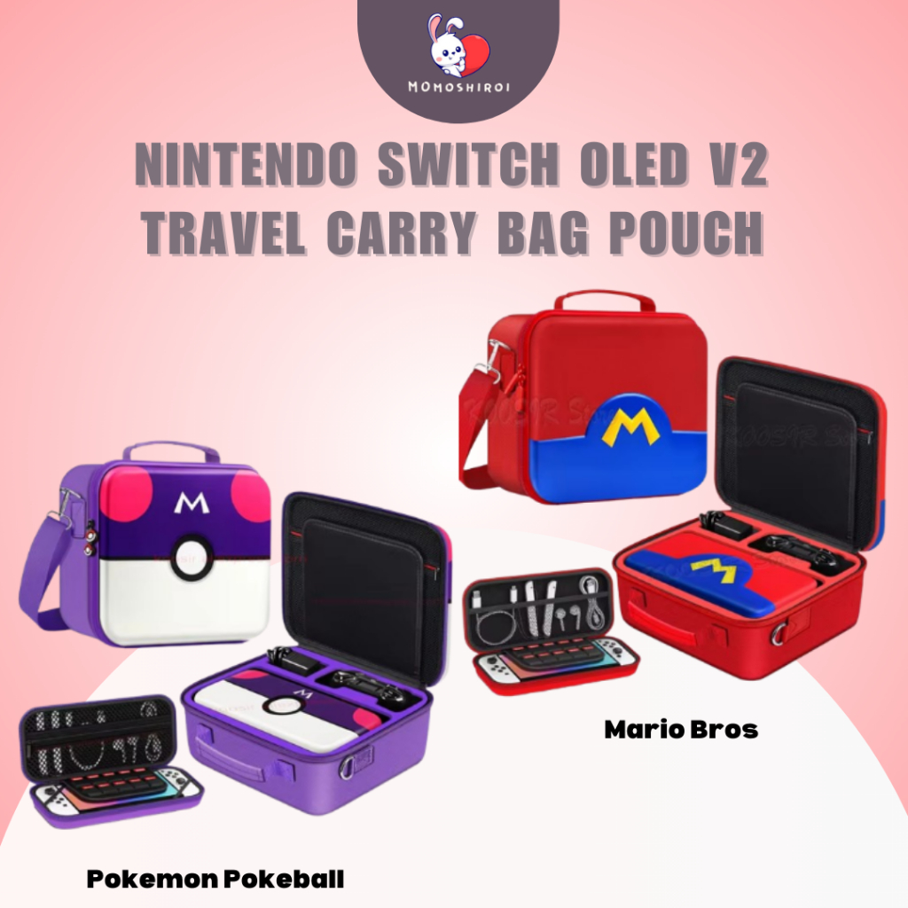 Jual Nintendo Switch OLED V2 Travel Storage Carry Bag Tas Pouch Mario ...