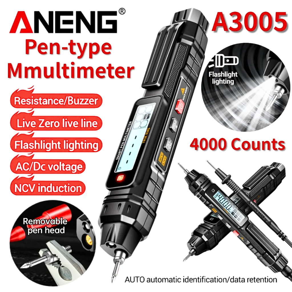 Jual COD ANENG A3005 Tespen listrik cek kabel putus Digital Multimeter ...