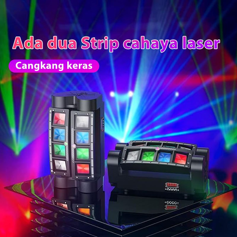 Jual Kaiy/Spider LED Power 60watt Disco Moving Head Mini Spider 8x3watt ...