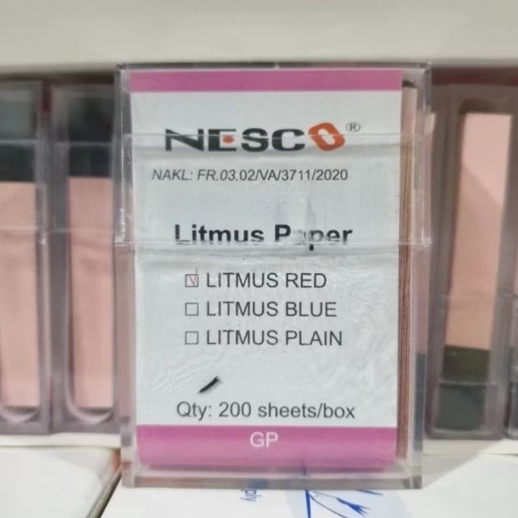 Jual Nesco Kertas Lakmus / Cek Air Ketuban / - Lakmus Litmus Merah Biru ...