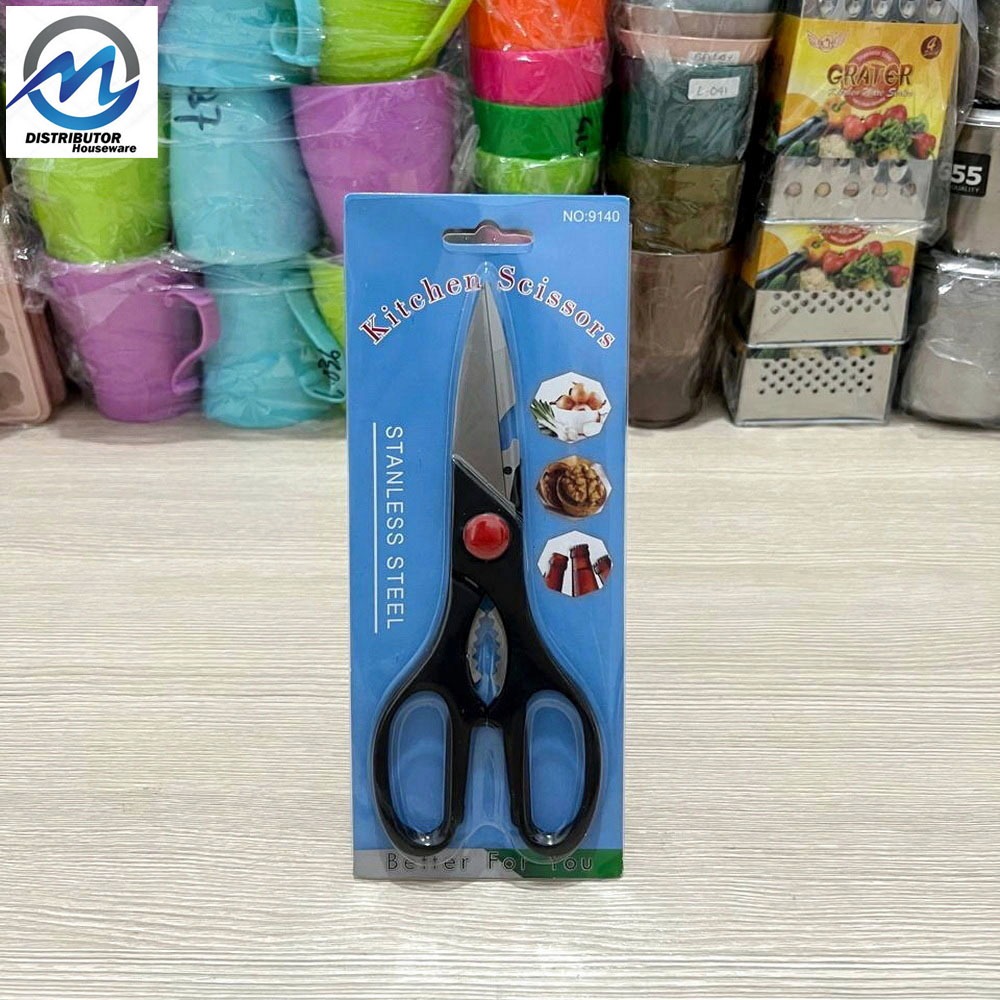 Jual Gunting Dapur + Pembuka Botol / Gunting Pemotong Daging Ikan HY ...