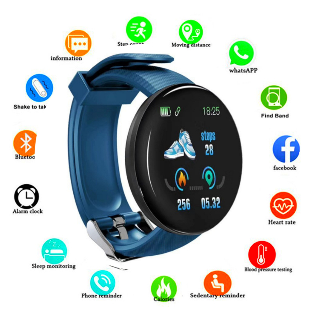 Jam Tangan Hp Android Upgrade Series Smartwatch V8 D18 Healty Pintar New Control - foto 3