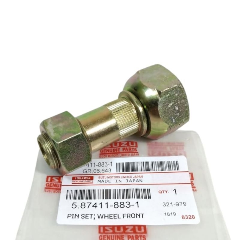 Jual Baut Roda Depan Kanan Nkr71 / Nmr71 / Nmr81 / Hub Bolt Front RH ...