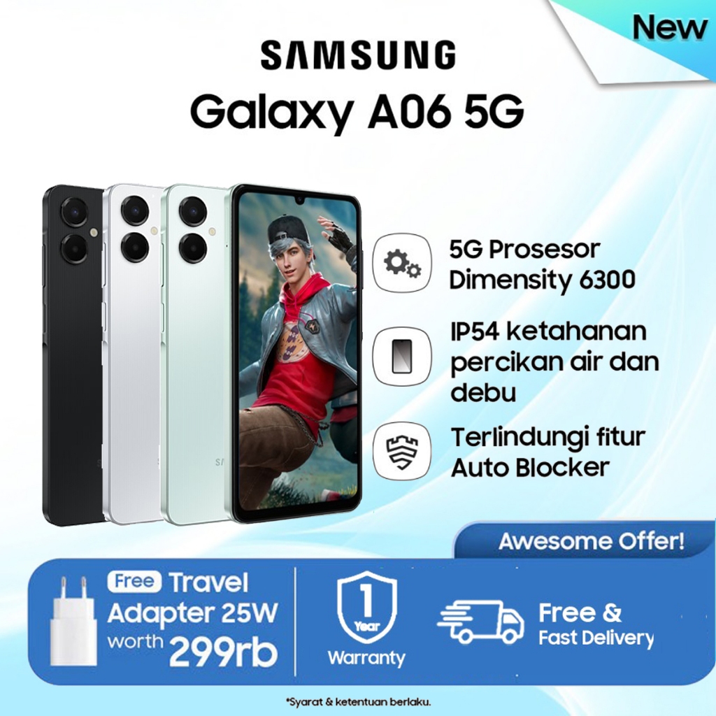 Jual Samsung A06 5G | Samsung Galaxy A06 5G 6/128GB Garansi Resmi | Shopee  Indonesia