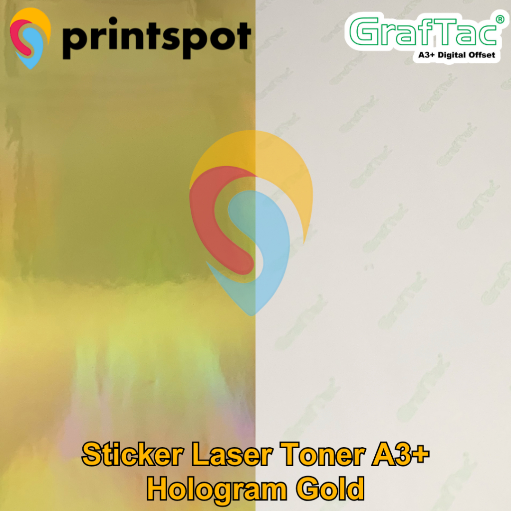 Jual Graftac Sticker Vinyl Hologram Rainbow A3+ Stiker Digital Print ...