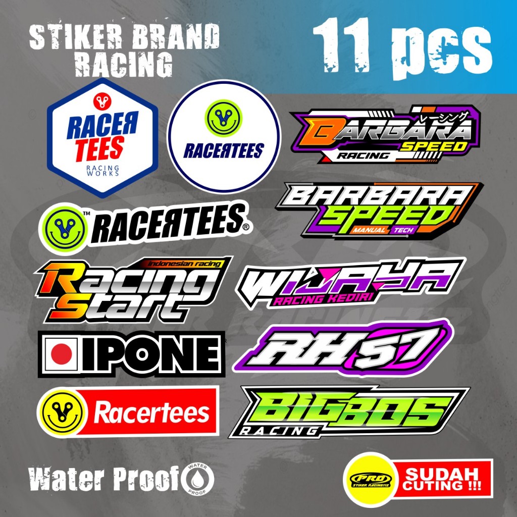 Jual STICKER STIKER RACING READY BAHAN VINYL STIKER BENGKEL BARBAR ...
