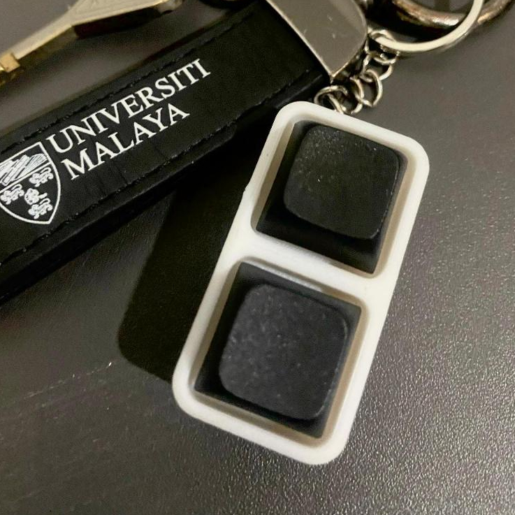 Jual Fidget Keyboard Mechanical Switch Keychain (Only Case or With ...