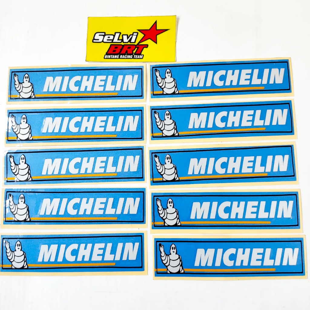 Jual STICKER STIKER PRINT LOGO MICHELIN GLOSSY CUTTING MOTOR MOBIL ...