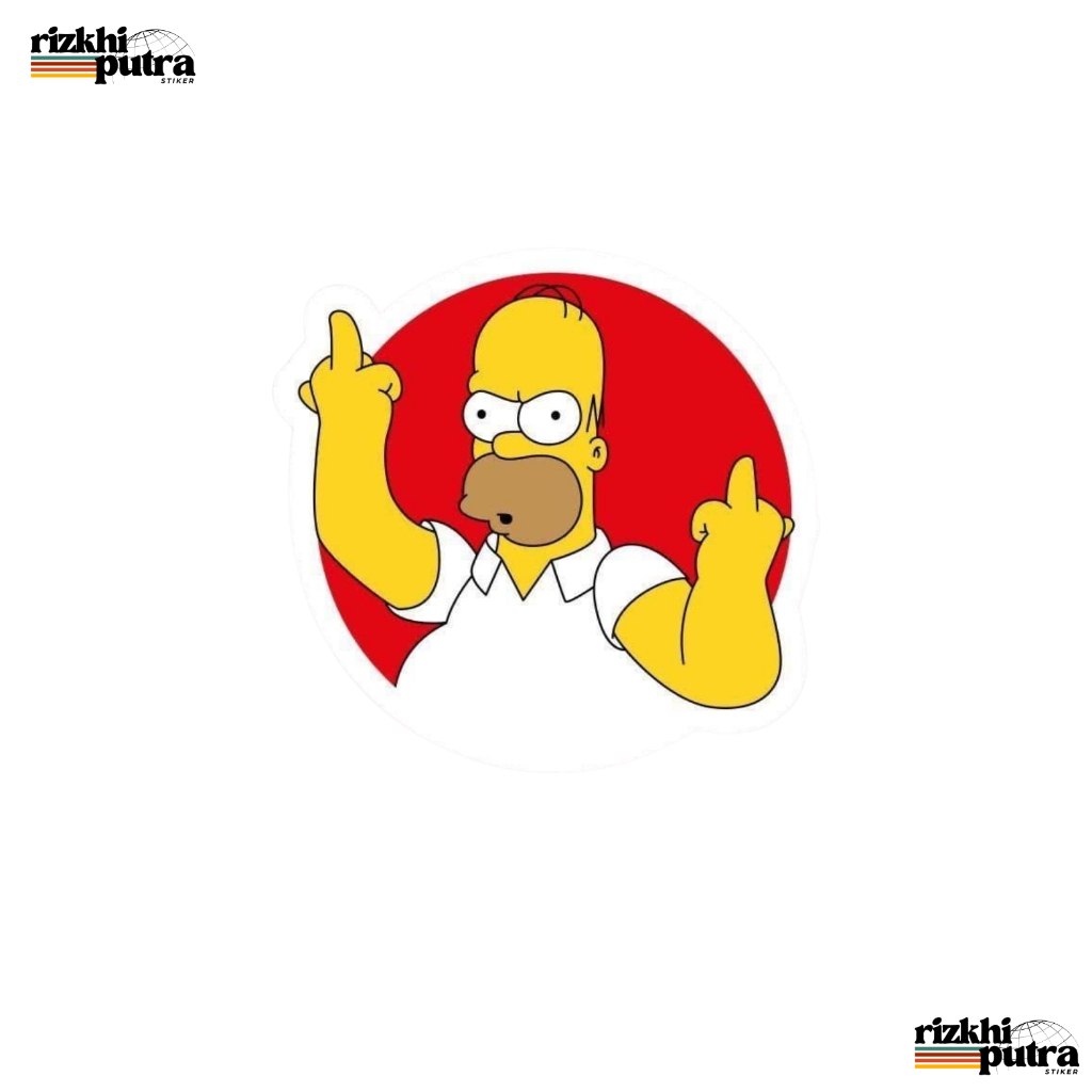 Jual sticker vinyl Glossy Waterproof Stiker Case Hp Laptop simpson ...