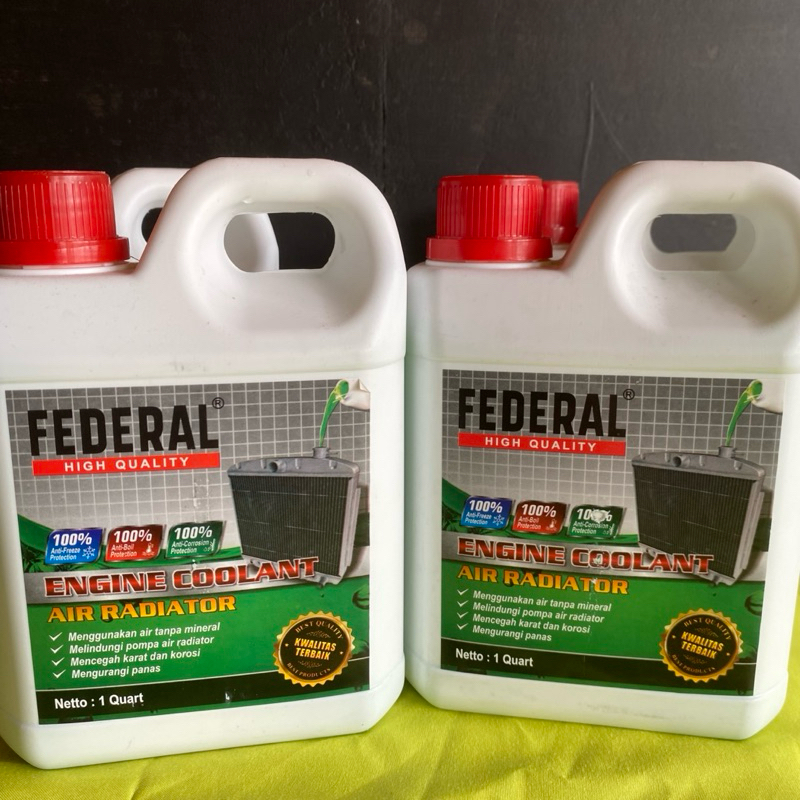 Jual air radiator federal high quality engine coolant - 1liter | Shopee ...