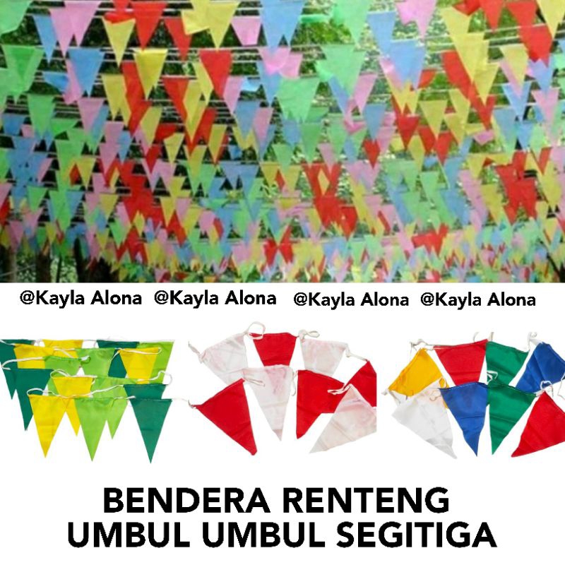 Jual BENDERA RENTENG SEGITIGA | BENDERA UMBUL UMBUL SEGITIGA BENDERA ...