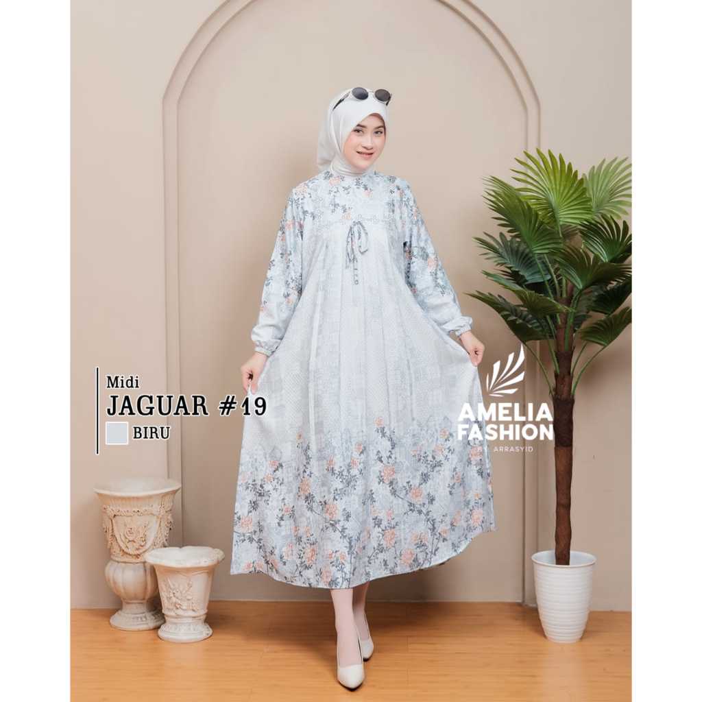 Jual MIDI DRESS JAGUAR BY AMELIA, MIDI LARISA JAGUAR BY AMELIA FASHION , MIDI  DRESS | Shopee Indonesia