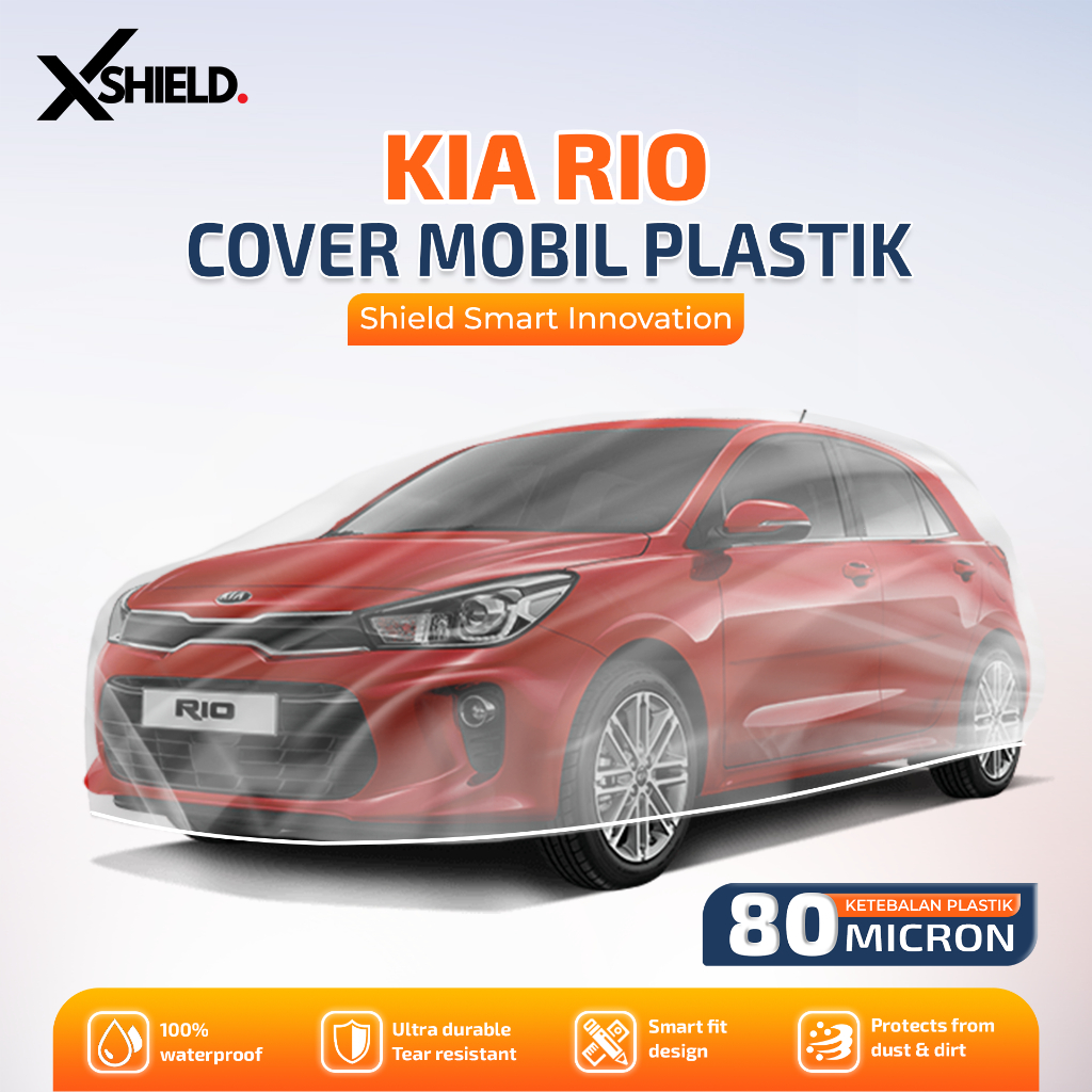 Jual Cover Mobil KIA RIO Sarung Mobil Tebal plastik PE 80 Micron ...