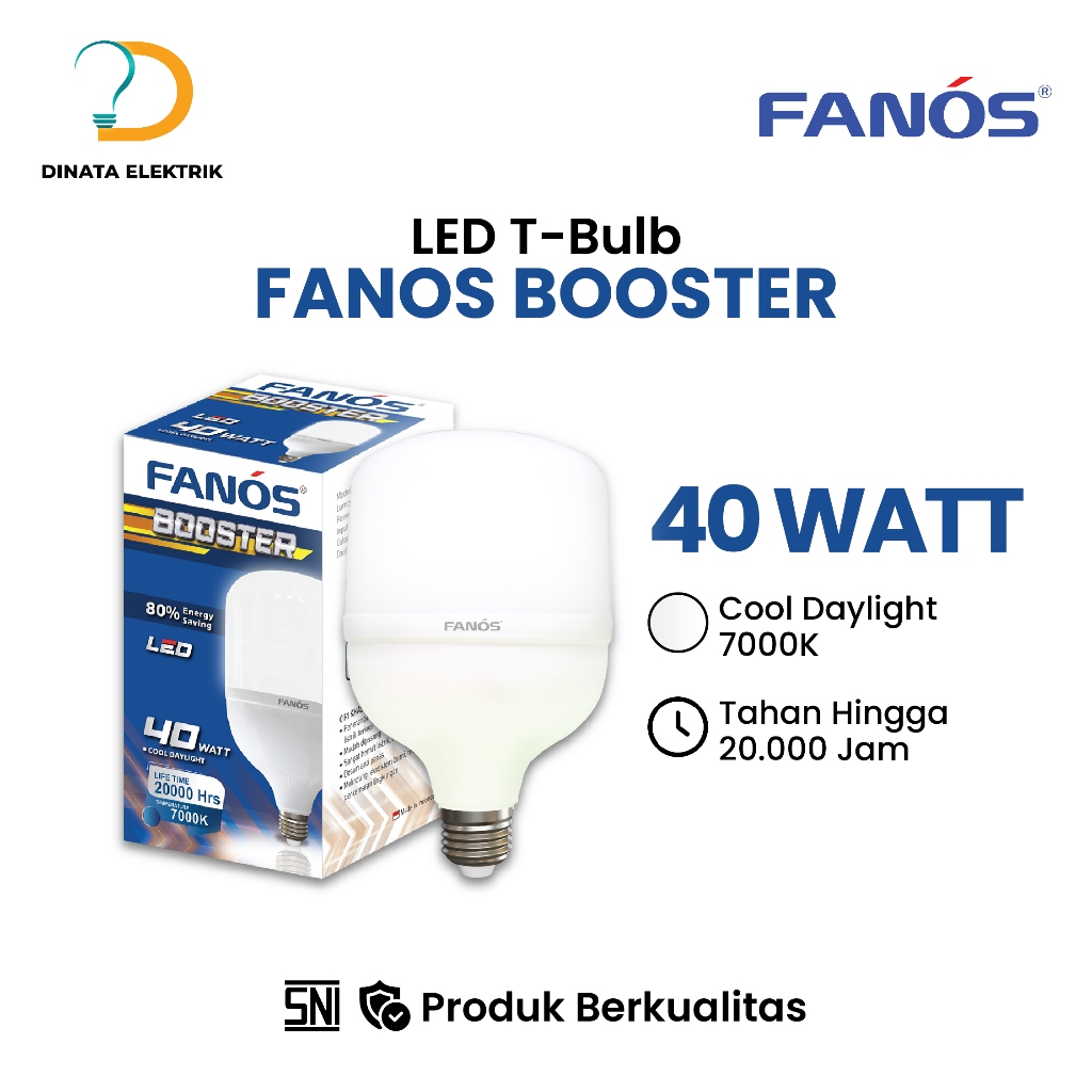 Jual LAMPU BOHLAM LED FANOS BOOTER 40W CAHAYA PUTIH MURAH BERKUALITAS ...