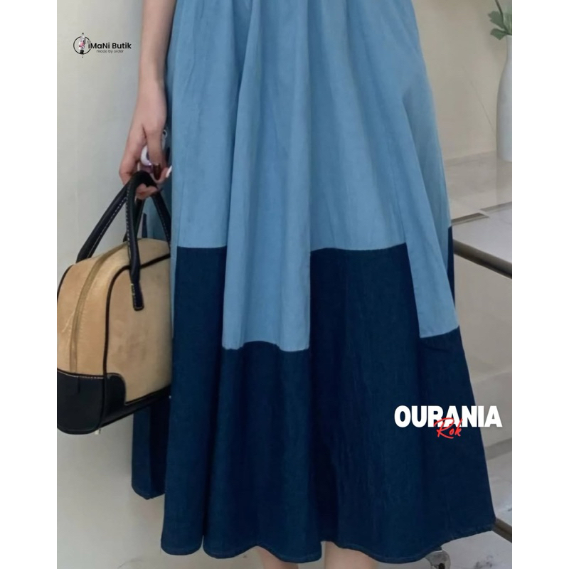 Jual Imani Butik - Rok Ourania Fashion Muslim Rok Wanita ( Jeans Halus ...