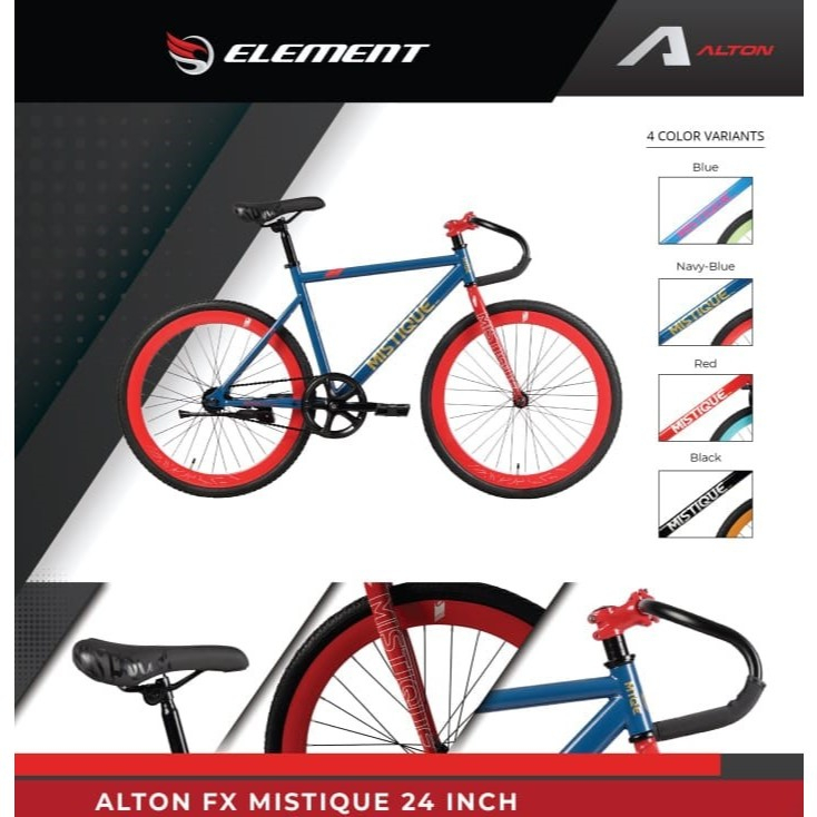 Jual Sepeda FIXIE ALTON MISTIQUE Fullbike ELEMENT 24 Inch untuk