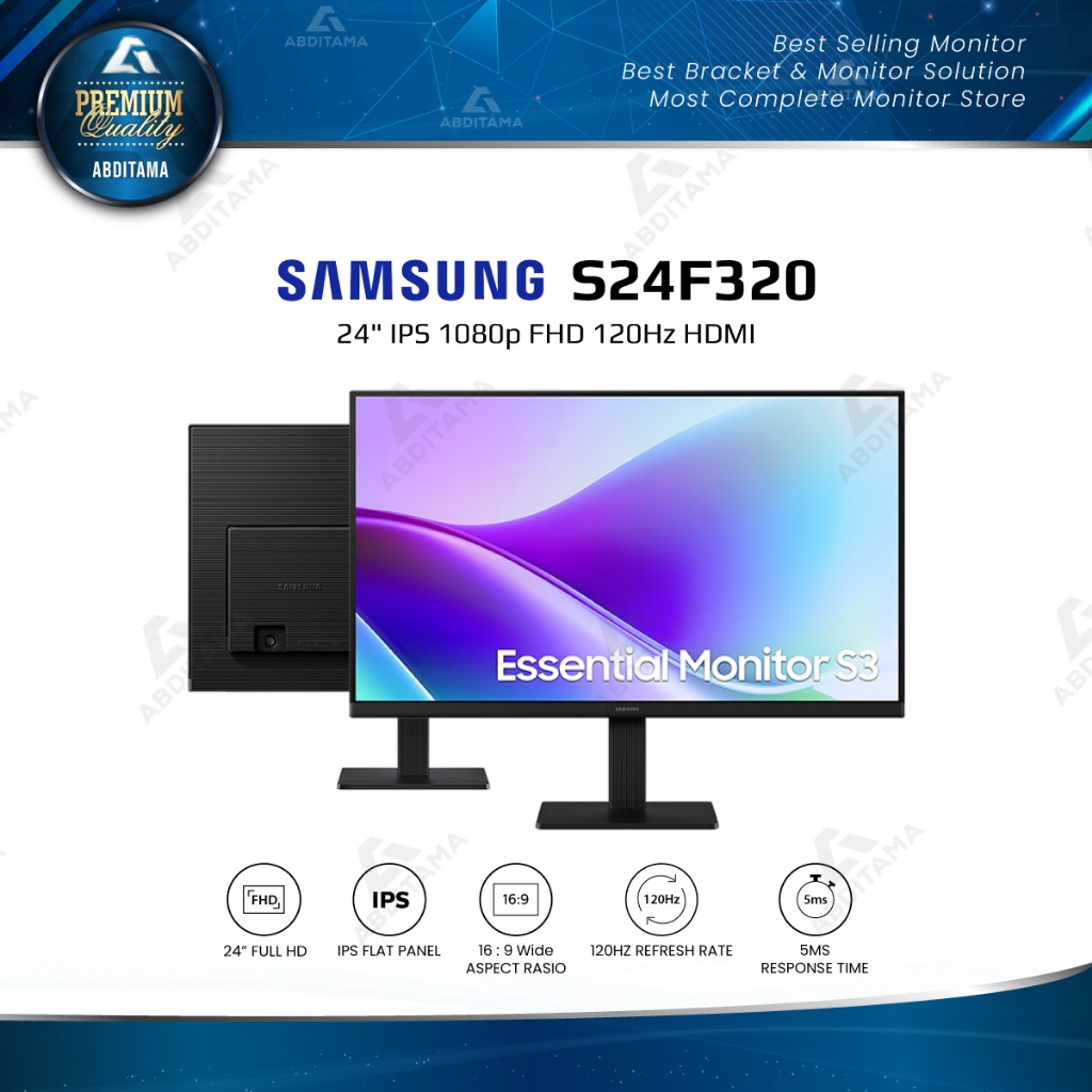 Jual Monitor LED Samsung S32F LS24F320GA S24F320 24" IPS 1080p FHD ...