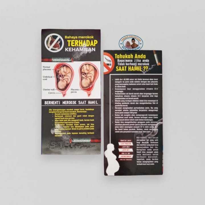 Jual Flyer Atau Brosur - Bahaya Rokok Terhadap Kehamilan | Bahaya ...