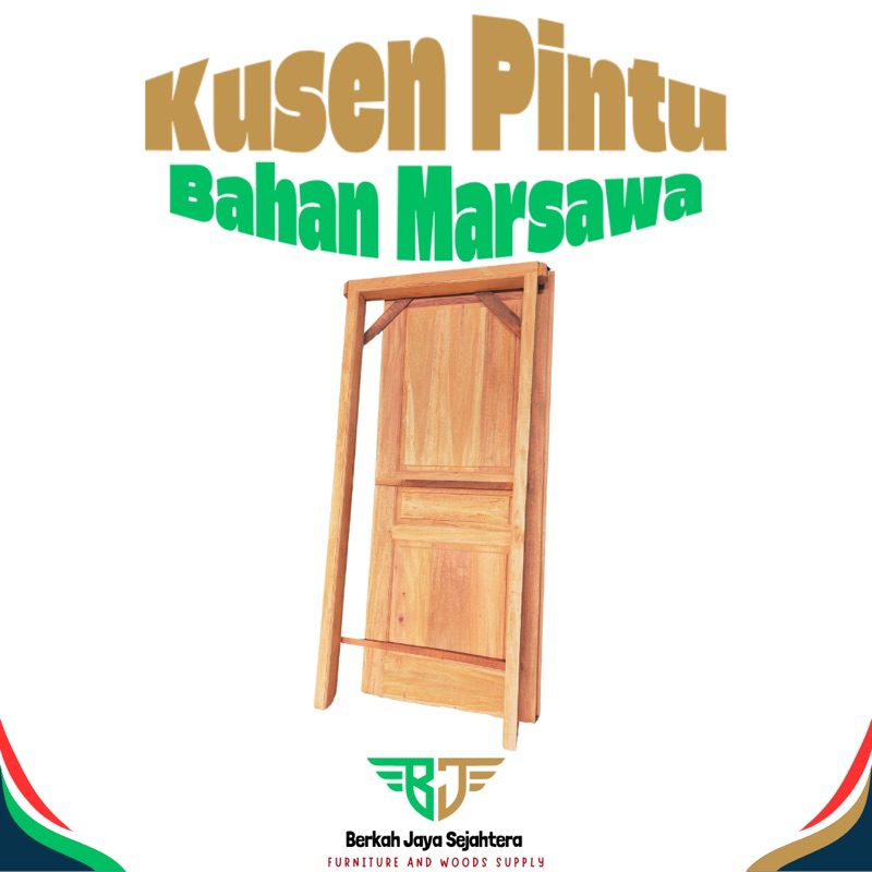 Jual Kusen pintu bahan kayu marsawa premium ukuran standar | Shopee ...