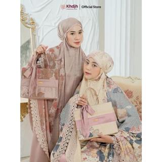 Khadijahlabel Mukena Dewasa Jumbo Premium Silk Renda Mewah Terbaru Arunika
