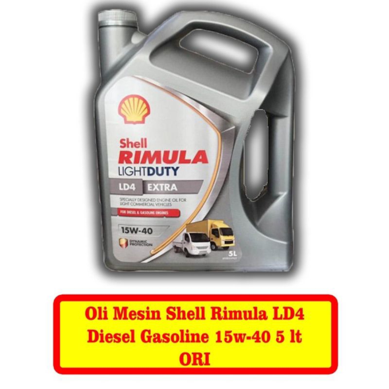 Jual OLI SHELL CAR RIMULA LD4 DUTY EXTRA 15W-40 5Liter | Shopee Indonesia