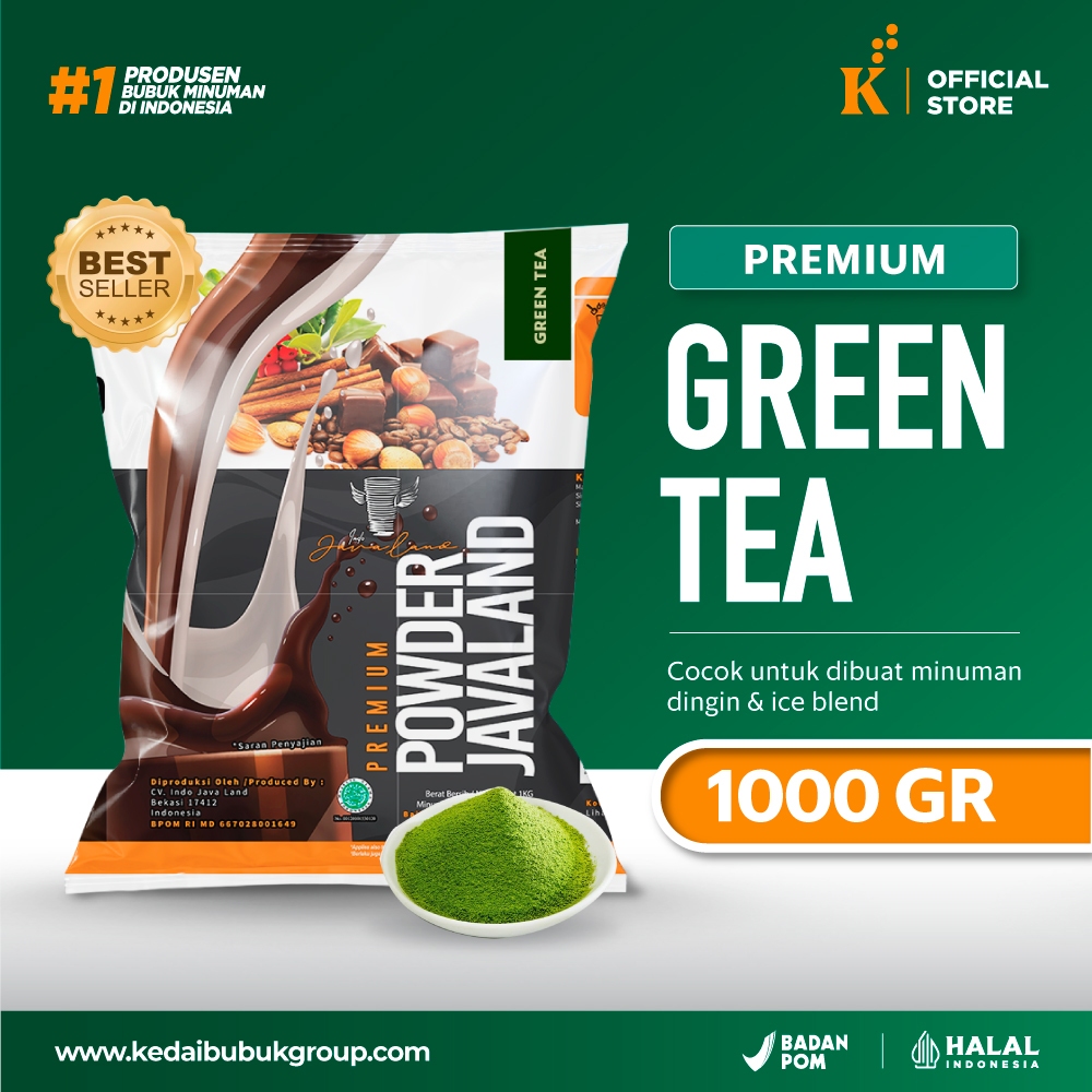 Jual Bubuk Minuman Premium Green Tea Javaland Grande 1kg | Shopee Indonesia