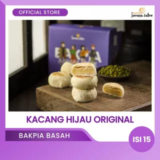 BAKPIA JUWARA SATOE [ Isi 15 ] Bakpia Basah Kacang Hijau Original - Oleh Oleh Khas Jogja