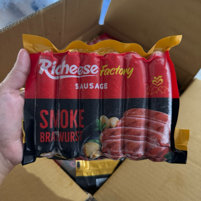 Jual Richeese factory smoke bratwurst 360gr | Shopee Indonesia