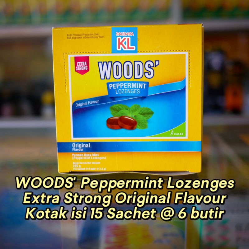 Jual Woods Lozenges Peppermint - Box isi 15 sachet | Shopee Indonesia