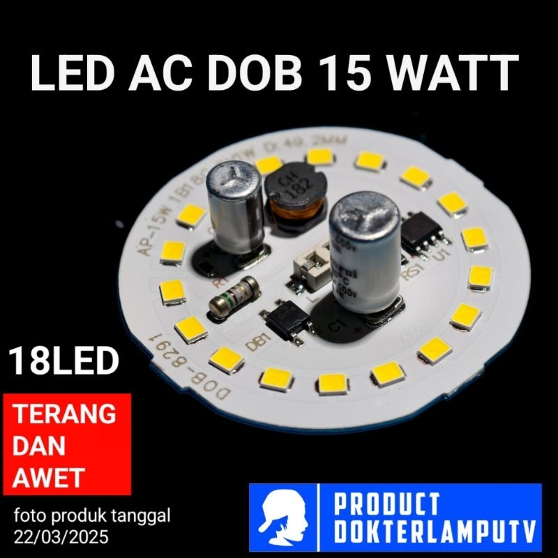 Jual LED AC DOB 15W 220V PUTIH | Shopee Indonesia