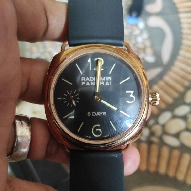 Jual jam tangan PANERAI RADIOMIR 8DAY clone swiss original bekas