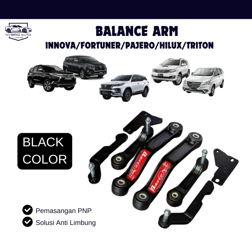 Jual Balance Arm JS1 Fortuner Pajero Innova Warna Hitam/Stabilizer ...