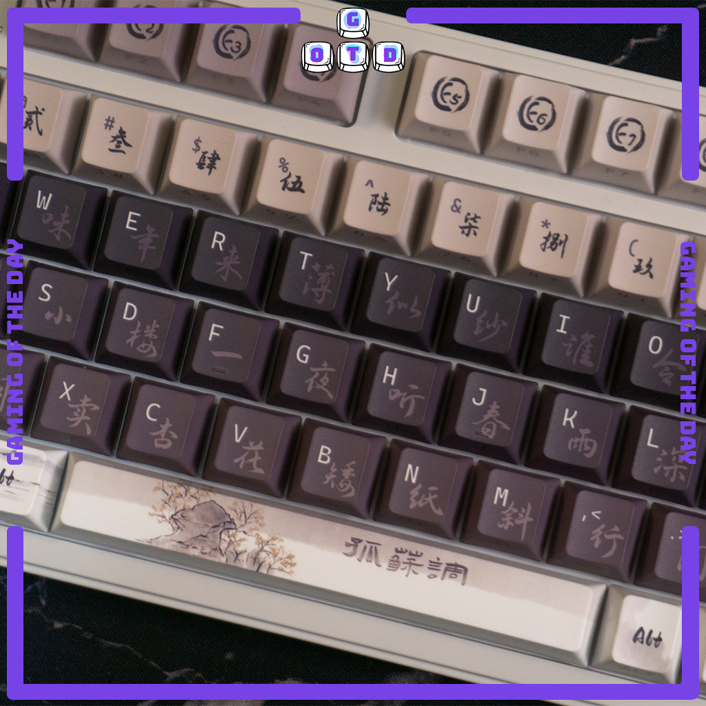 Jual Chinese Heritage National City Cherry Profile Keycaps Top Print ...