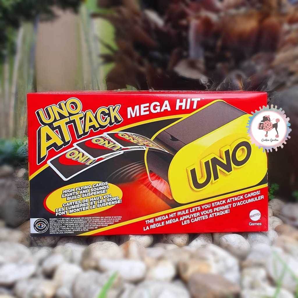 Jual UNO Attack Mega Hit Card Game Random Action Launcher with Lights ...