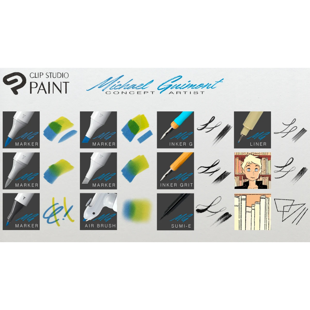 Jual Clip Studio Paint Brush - Michael Guimont Clip Studio Paint ...