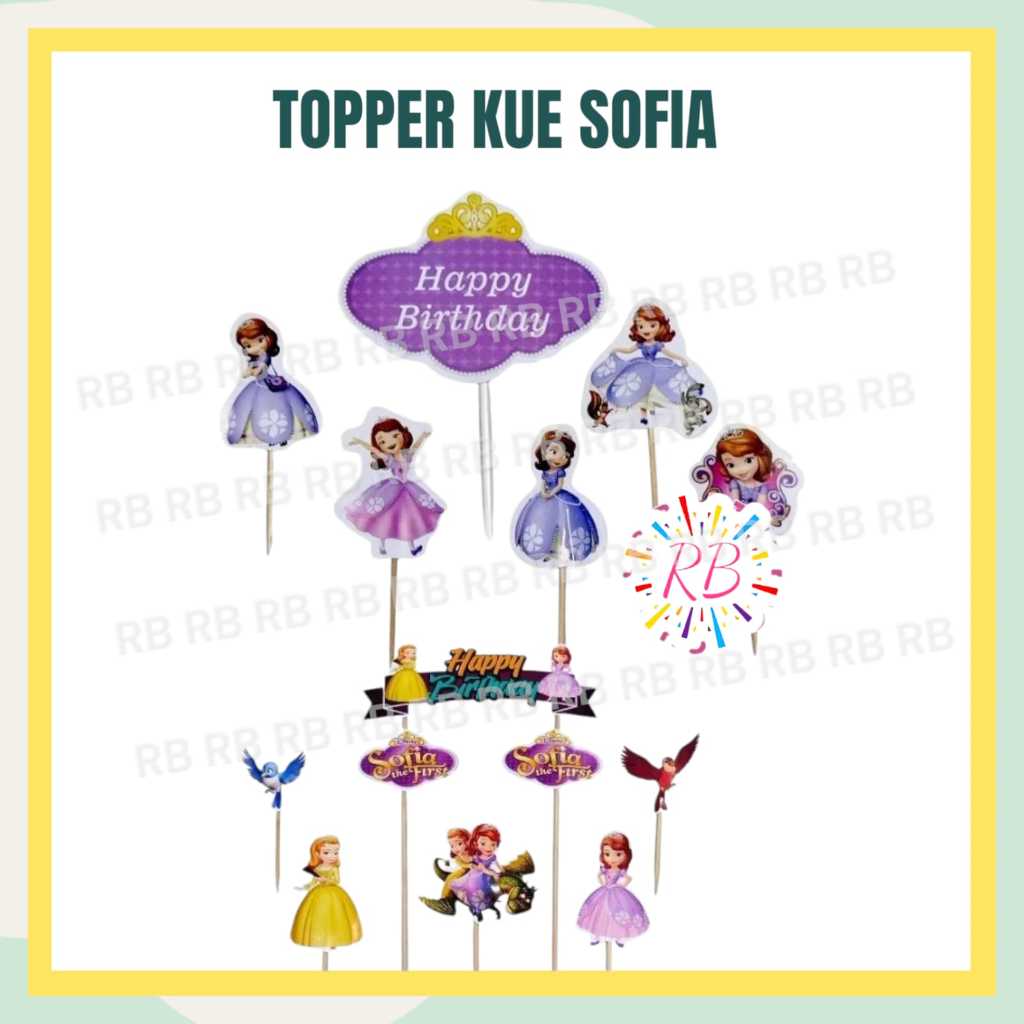 Jual Topper SOFIA / Topper Kue Sofia The First | Shopee Indonesia