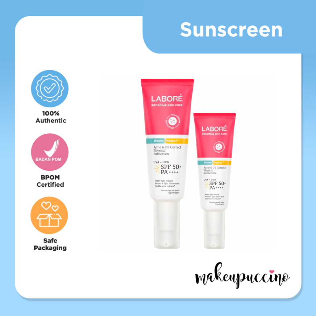Jual Labore Acne & Oil Correct Physical Sunscreen SPF50+ PA ...