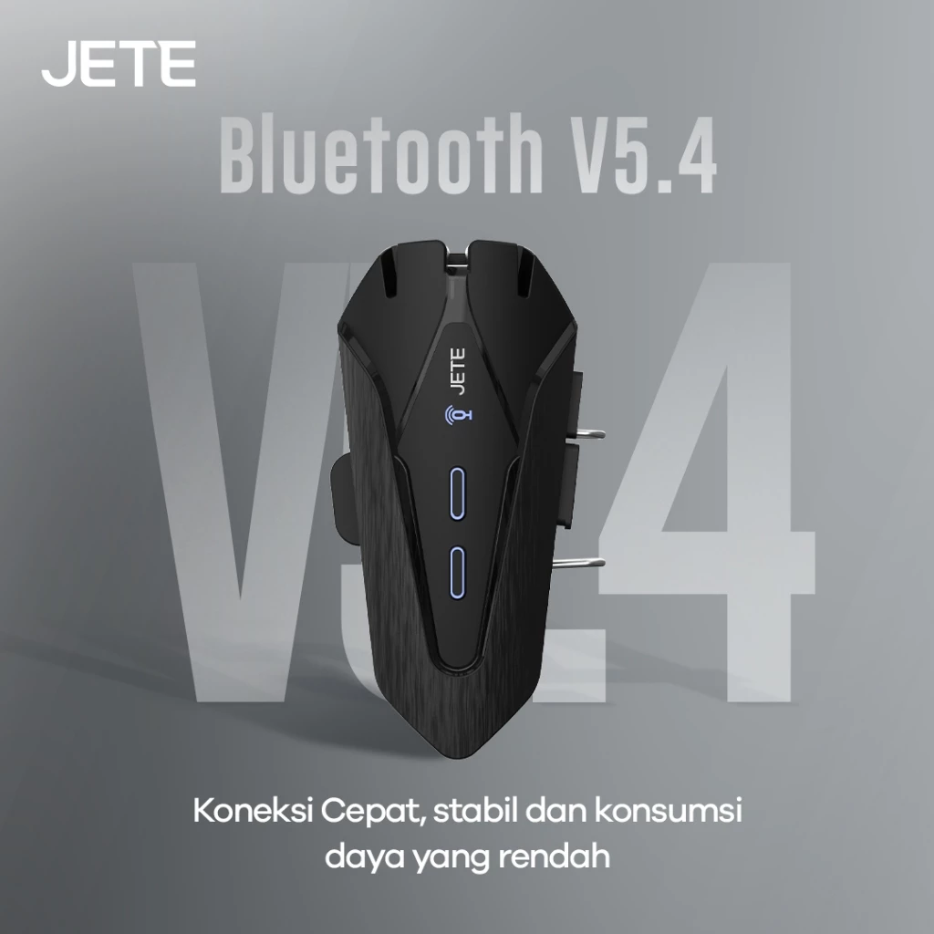 JETE RH1 Headset Helm Bluetooth IPX6 Mic BT5.4 – Bukan Intercom – Garansi 2 Tahun
