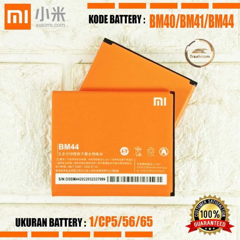 Jual Baterai Battery xiaomi BM40 / BM41 / BM44 Hp Xiaomi Redmi1 / Redmi ...