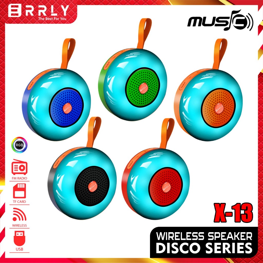 Jual Speaker Bluetooth Portable ERRLY X13 LED RGB Light Speker Wireless ...