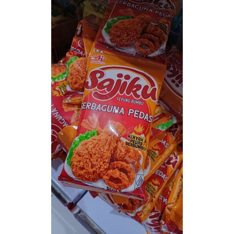Jual tepung bumbu sajiku serbaguna pedas renteng 70 gram isi 10pcs ...