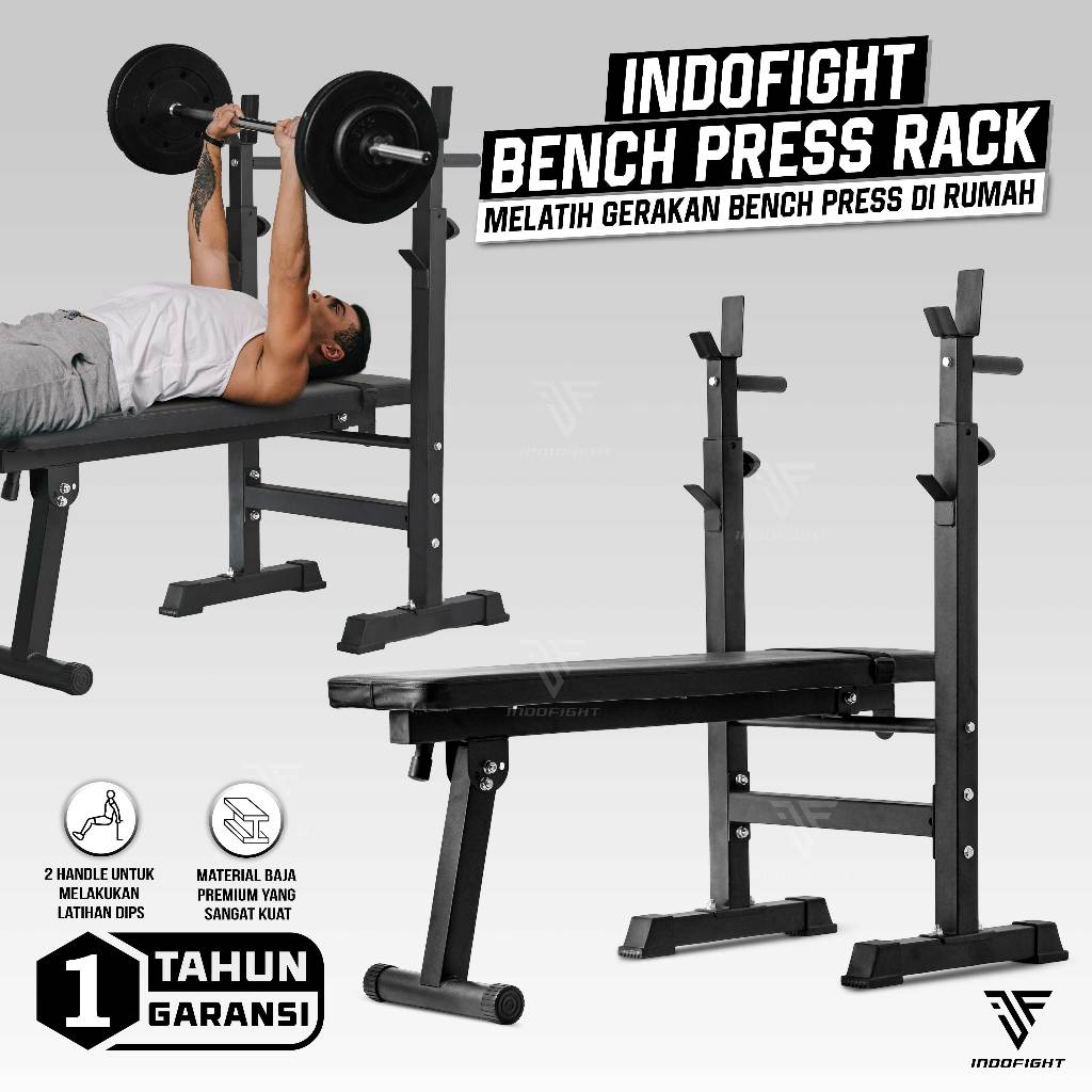 Jual Bench Press Rack BPR-X1 Set Home Gym Multifungsi Weight Bench ...