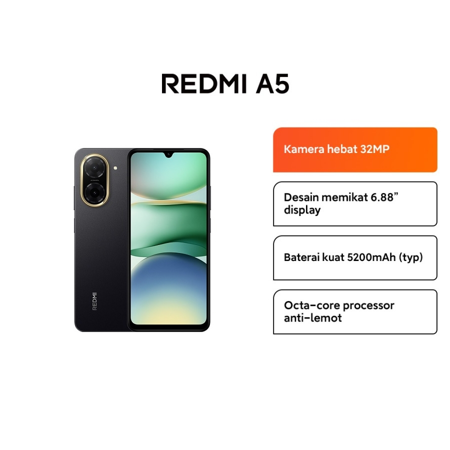 Xiaomi Redmi A5 – 6.88 Inch, 4/128GB, Groen, Met UNISOC T7250 Processor