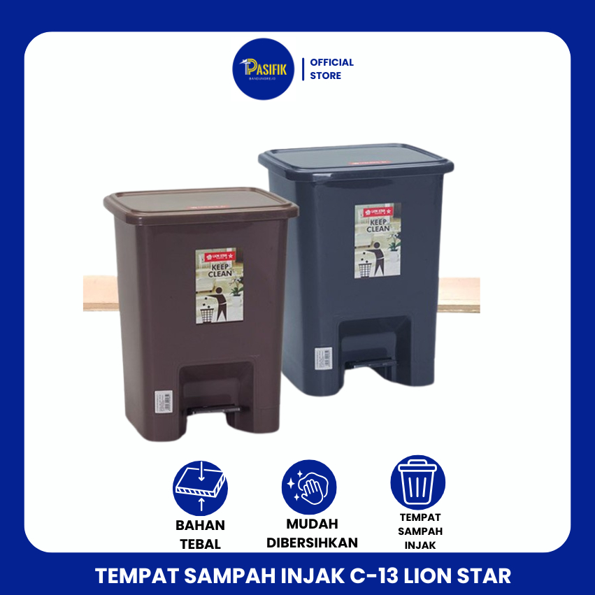 Jual TEMPAT SAMPAH INJAK C-13 LION STAR / TEMPAT SAMPAH SEGI INJAK ...