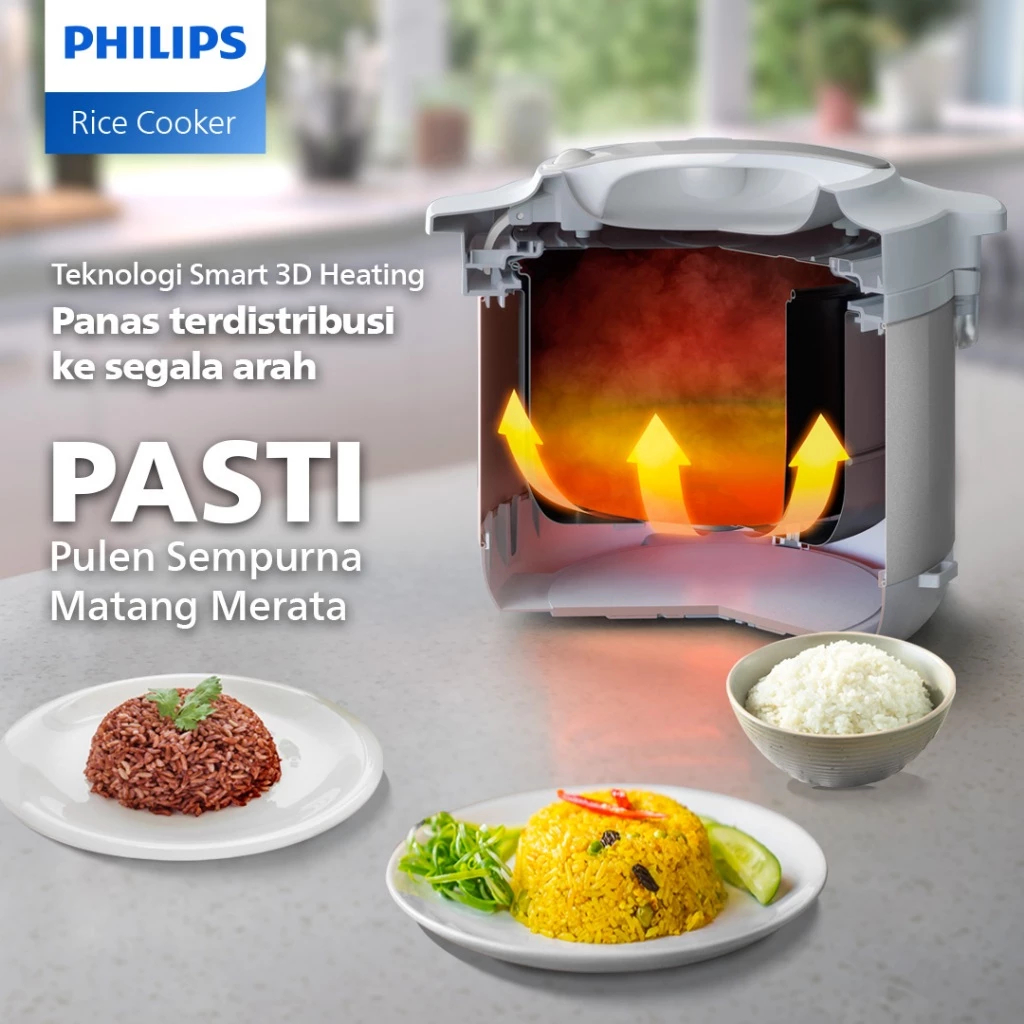 Jual RICE COOKER PHILIPS HD3003 - 1,8 LITER - GARANSI RESMI ...